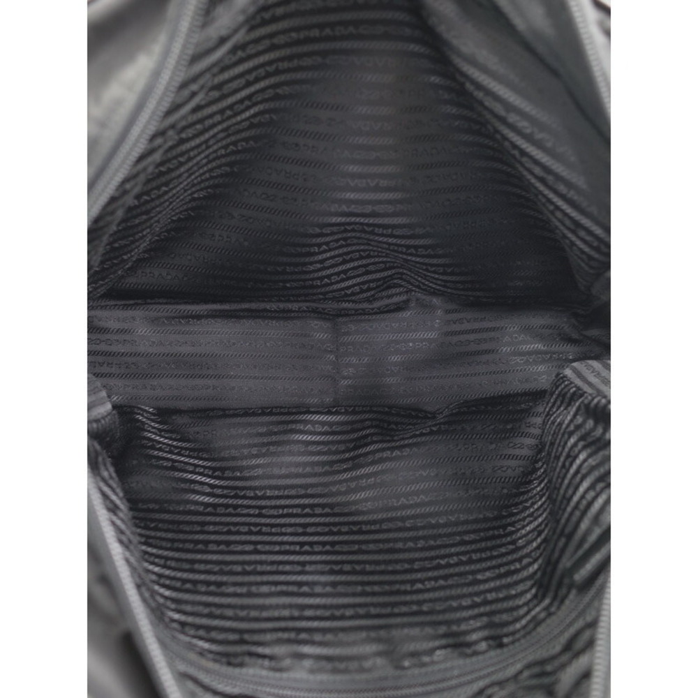 Prada ReNylon Saffiano Leather Briefcase refined business accessory Black - Picture 3 of 9